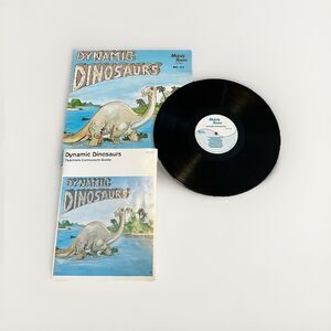 Melody House Records DYNAMIC DINOSAURS LP 90s + Find the Dinosaurs Worksheet